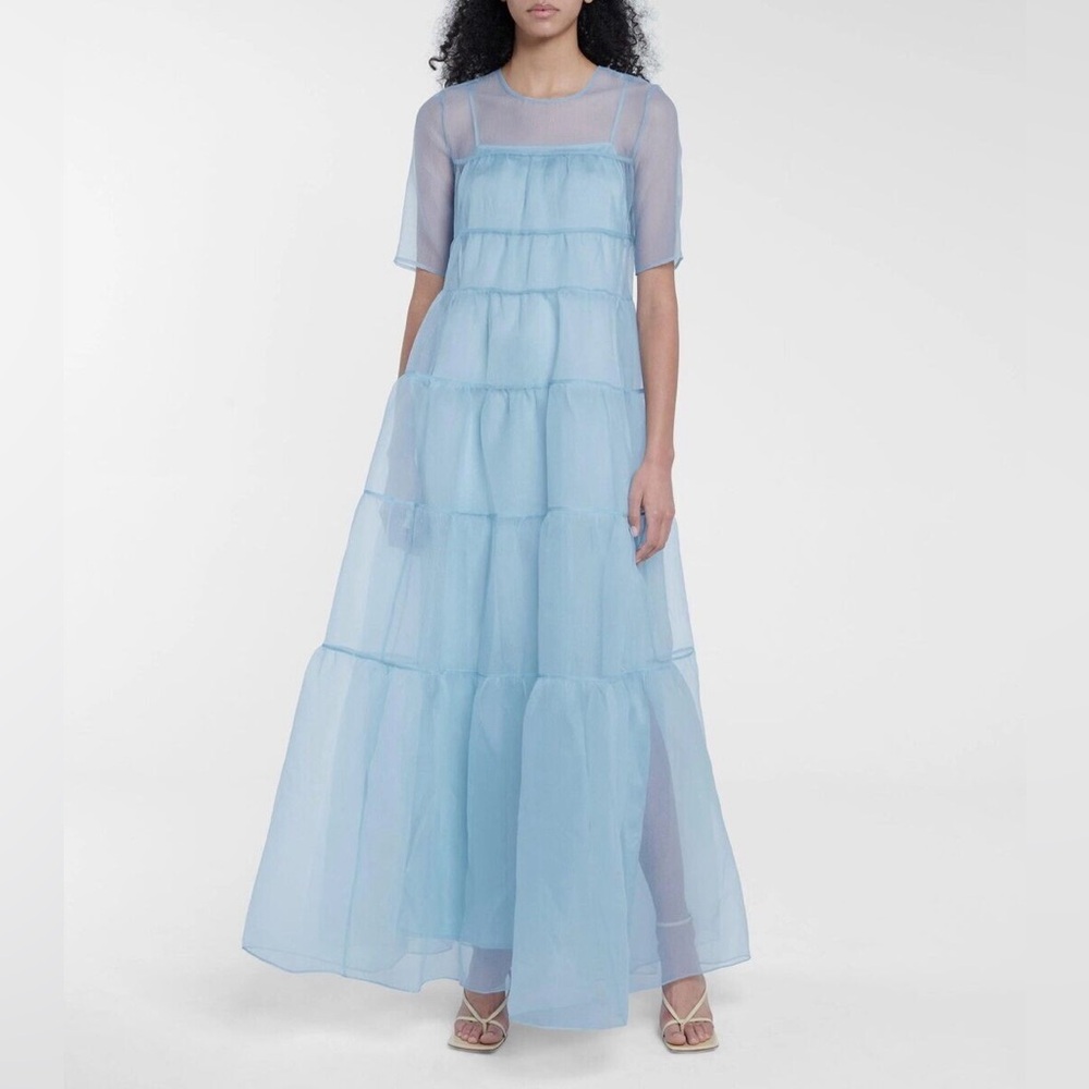 STAUD Light Blue Maxi Dress - Picture 3 of 13
